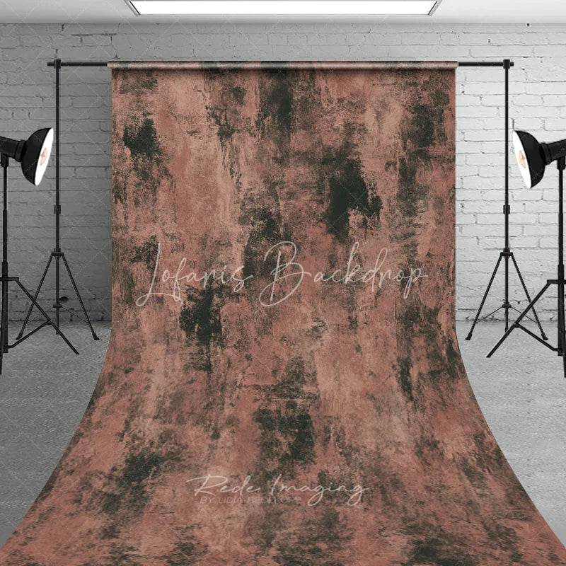 Lofaris Abstract Textured Dark Brown and Reddish-Brown Sweep Backdrop Rustic Grunge Painterly Photo Background for Portraits