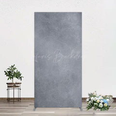 Lofaris Abstract Textured Gray Cement Wall Rectangle Backdrop