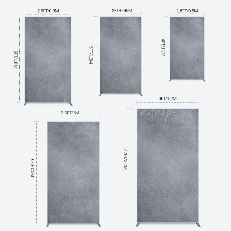 Lofaris Abstract Textured Gray Cement Wall Rectangle Backdrop