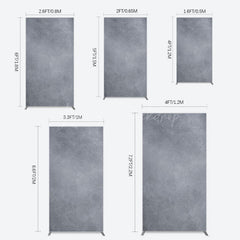 Lofaris Abstract Textured Gray Cement Wall Rectangle Backdrop
