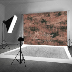 Lofaris Abstract Textured Photography Backdrop Distressed Reddish Brown and Dark Grey Tones Vintage Fine Art Style