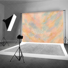 Lofaris Abstract Textured Photography Backdrop with Pastel Colors and Gold Glitter Accents Dreamy Painterly Design