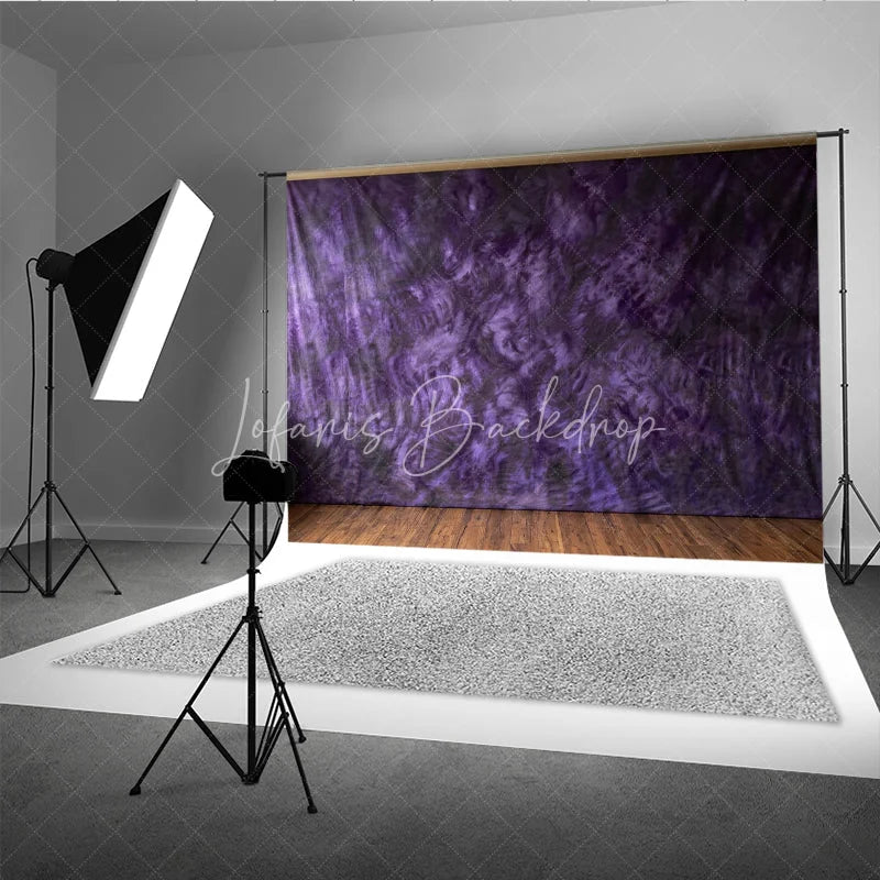 Lofaris Abstract Textured Purple and Dark Mottled Photography Backdrop Artistic Studio Background for Professional Portraits