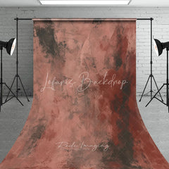 Lofaris Abstract Textured Terracotta and Rust Sweep Backdrop Painterly Distressed Fine Art Studio Prop