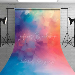 Lofaris Abstract Watercolor Gradient Sweep Photo Backdrop Soft Pastel Color Blur Background Art Studio Texture Floor Prop