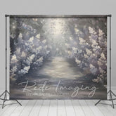 Lofaris Abstract White Misty Blossoms Photography Backdrop