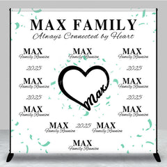 Lofaris Always Connected By Heart Family Reunion Backdrop