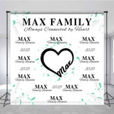 Lofaris Always Connected By Heart Family Reunion Backdrop