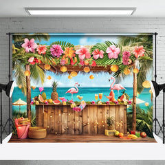 Lofaris Anchorage Bar Flamingo Hawaii Summer Vibe Backdrop