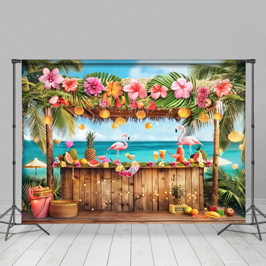 Lofaris Anchorage Bar Flamingo Hawaii Summer Vibe Backdrop