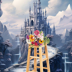 Lofaris Ancient Castle Halloween Backdrop For Photo Studio