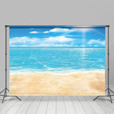 Lofaris Animation Beach Ocean Warm Sky Photography Backdrop