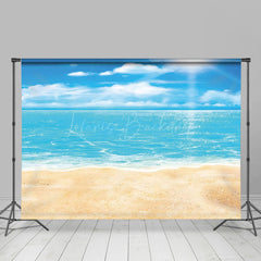 Lofaris Animation Beach Ocean Warm Sky Photography Backdrop