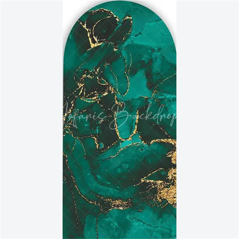 Lofaris Arch Backdrop Pink Marble Silver Glitter Abstract Fluid Art White Roses Cover