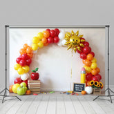 Lofaris Arch Balloons Sun Back To School Photography Backdrop