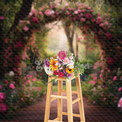 Lofaris Arch Floral Green Plant Natural Scenery Backdrop