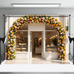 Lofaris Arch Garland Floral Candyland Shop Spring Backdrop