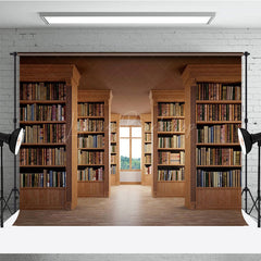 Lofaris Arrange Neatly On The Bookshelf Photography Backdrop