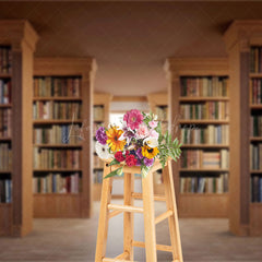 Lofaris Arrange Neatly On The Bookshelf Photography Backdrop