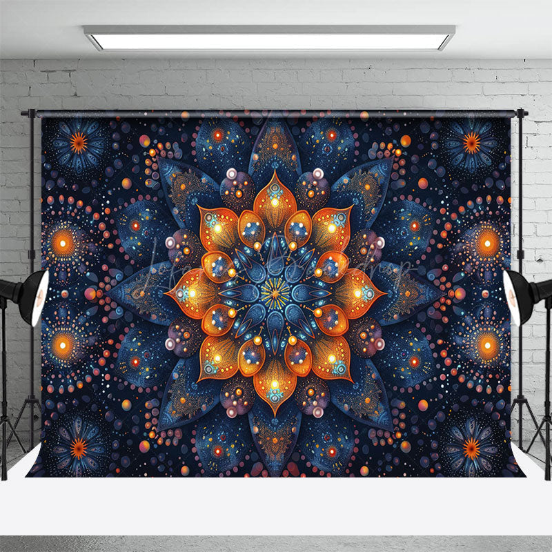 Lofaris Artistic Abstract Mandala Floral Fine Art Backdrop