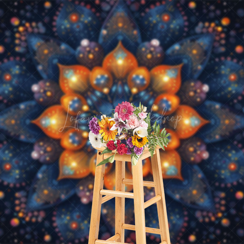Lofaris Artistic Abstract Mandala Floral Fine Art Backdrop