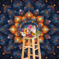 Lofaris Artistic Abstract Mandala Floral Fine Art Backdrop