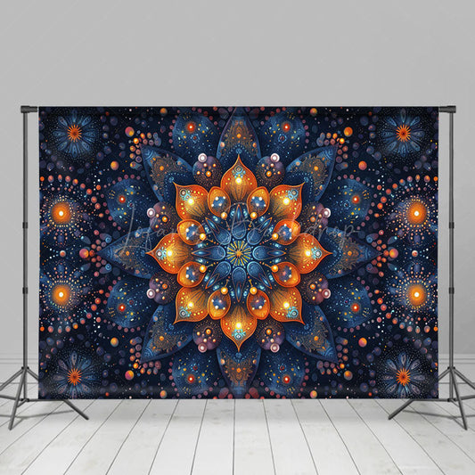 Lofaris Artistic Abstract Mandala Floral Fine Art Backdrop