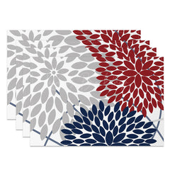 Lofaris Artistic Arrangement Leaf Shape Set of 4 Placemats