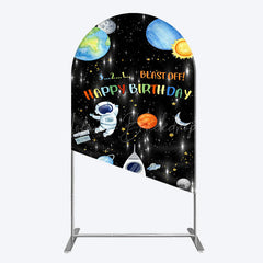 Lofaris Astronaut Galaxy Birthday Bash Off Arch Backdrop