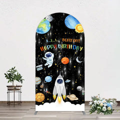 Lofaris Astronaut Galaxy Birthday Bash Off Arch Backdrop