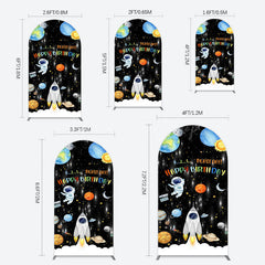 Lofaris Astronaut Galaxy Birthday Bash Off Arch Backdrop