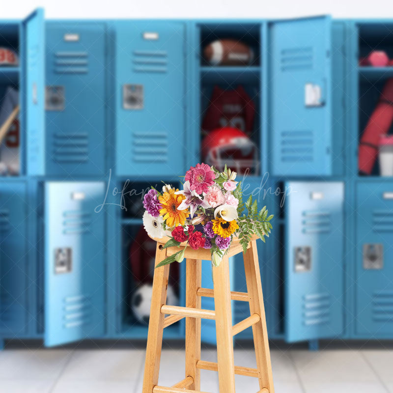 Lofaris Athlete Storage Locker School Photography Backdrop