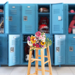 Lofaris Athlete Storage Locker School Photography Backdrop