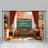 Lofaris Autumn Chalkboard Welcome Back To School Backdrop