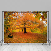 Lofaris Autumn Deciduous Forest Warm Photography Backdrop