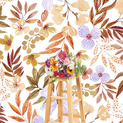 Lofaris Autumn Floral Leaves Fine Art Photography Backdrop
