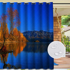 Lofaris Autumn Forest Lake Waterproof Outdoor Curtains For Gazebo