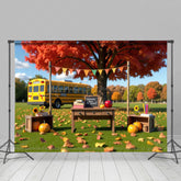 Lofaris Autumn Outdoors Welcome Back To School Photo Backdrop