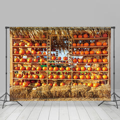 Lofaris Autumn Pumpkin Farm Harvest Photography Backdrop