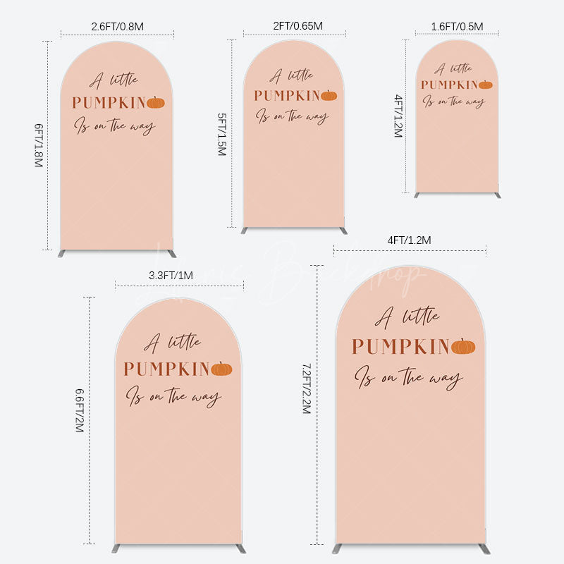 Lofaris Autumn Pumpkin Vibe Sweet Baby Shower Arch Backdrop