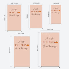 Lofaris Autumn Pumpkin Vibe Sweet Baby Shower Rectangle Backdrop