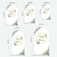 Lofaris Baby In Bloom Greenery Shower Arch Backdrop