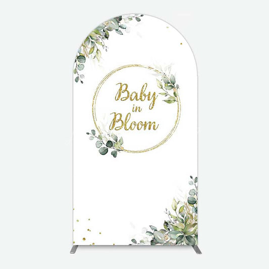 Lofaris Baby In Bloom Greenery Shower Arch Backdrop