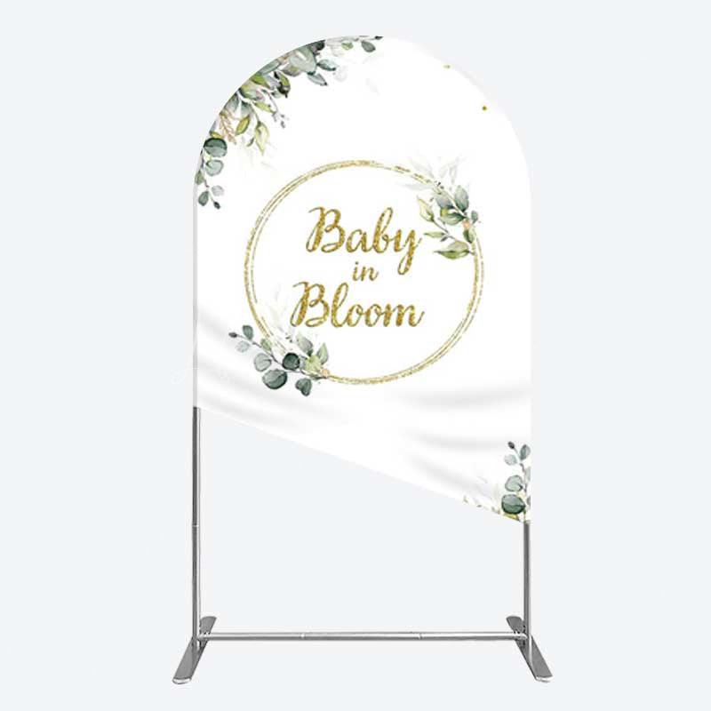 Lofaris Baby In Bloom Greenery Shower Arch Backdrop