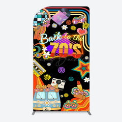 Lofaris Back To The 70s Black Musical Birthday Arch Backdrop