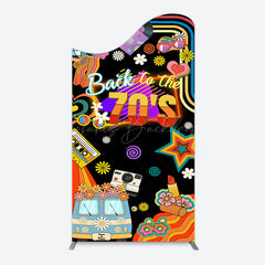 Lofaris Back To The 70s Black Musical Birthday Arch Backdrop
