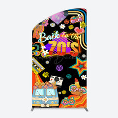Lofaris Back To The 70s Black Musical Birthday Arch Backdrop