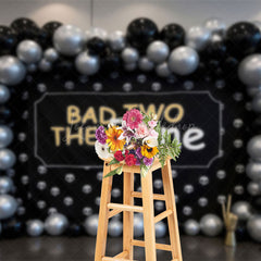 Lofaris Bad Two The Bone Balloon Birthday Cake Smash Backdrop