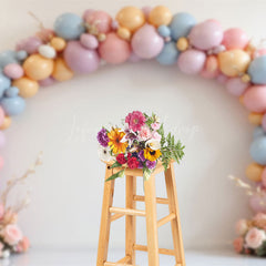 Lofaris Balloons Birthday Photography Backdrop For Kid Girl