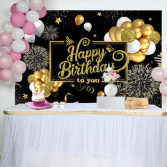 Lofaris Balloons Celebration Classical Birthday Backdrop